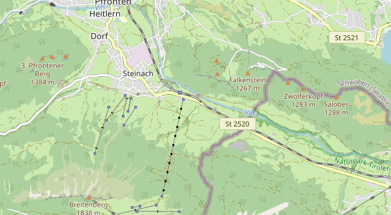 Campingplatz auf Karte