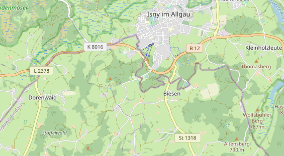 Campingplatz auf Karte