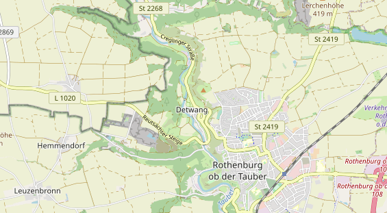 Campingplatz auf Karte