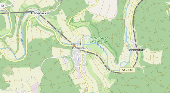 Campingplatz auf Karte