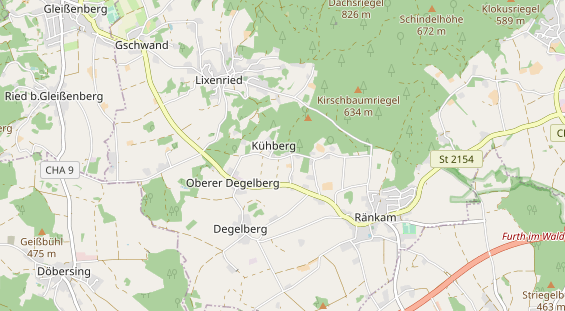 Campingplatz auf Karte