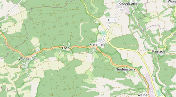 Campingplatz auf Karte