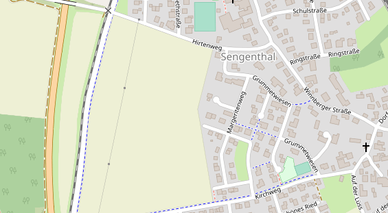 Campingplatz auf Satellitenbild