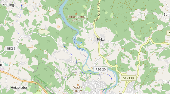 Campingplatz auf Karte