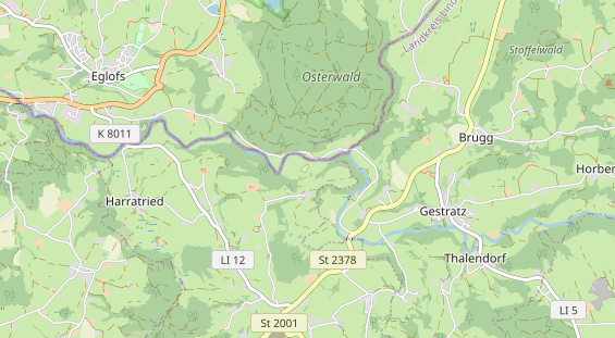 Campingplatz auf Karte