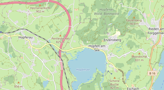 Campingplatz auf Karte