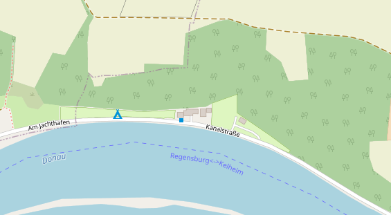 Campingplatz auf Karte