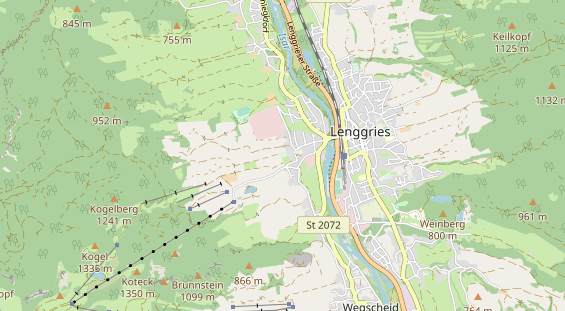 Campingplatz auf Karte