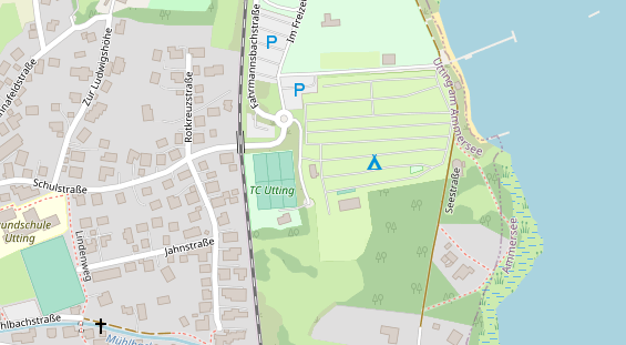 Campingplatz auf Karte