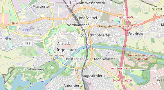 Campingplatz auf Karte