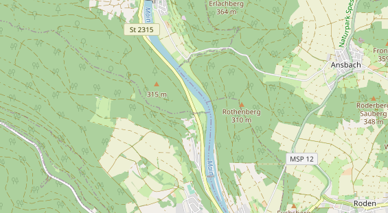 Campingplatz auf Karte