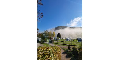Campingplätze - Grillen mit Holzkohle möglich - Franken - Herbststimmung - Campingplatz Mainufer