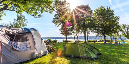 Campingplätze - Separater Gruppen- und Jugendstellplatz - Oberbayern - Camping am Pilsensee