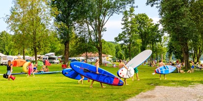 Campingplätze - Bänke und Tische für Zelt-Camper - Bayern - Camping am Pilsensee