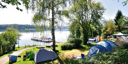Campingplätze - Hunde möglich:: in der Hauptsaison - Camping Brugger am Riegsee