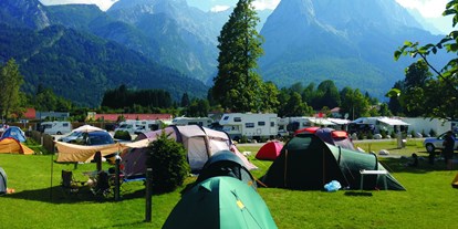 Campingplätze - Liegt am Fluss/Bach - Allgäu / Bayerisch Schwaben - Camping Erlebnis Zugspitze