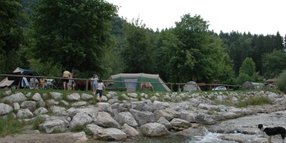 Campingplätze - Hundedusche - Oberbayern - Camping Litzelau