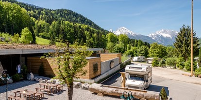 Campingplätze - Grillen mit Holzkohle möglich - Berchtesgaden - Panoramablick Allweglehen - Camping-Resort Allweglehen