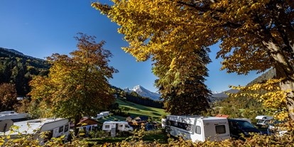Campingplätze - Mietbäder - Berchtesgaden - Campen im Indian Summer - Camping-Resort Allweglehen