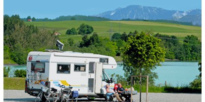 Campingplätze - Strom am Stellplatz (Ampere 6/10/16): 16 Ampere - Allgäu / Bayerisch Schwaben - Via Claudia Camping