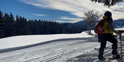 Campingplätze - Wäschetrockner - Bayern - Für Wintergenießer bietet das Allgäu allerhand Möglichkeiten wie z.B. Schneeschuhwandern. - Camping Zeh am See/ Allgäu