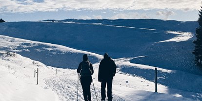 Campingplätze - Liegt in den Bergen - Deutschland - Winterwandern und die schönen verschneiten Aussichten genießen.  - Camping Zeh am See/ Allgäu