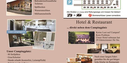 Campingplätze - Hunde Willkommen - Greding - Hotel, Restaurant & Camping Bauer-Keller