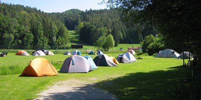 Campingplätze - Auto am Stellplatz - Deutschland - Frankenalb-Camping