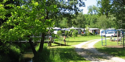 Campingplätze - Bänke und Tische für Zelt-Camper - Ostbayern - Frankenalb-Camping