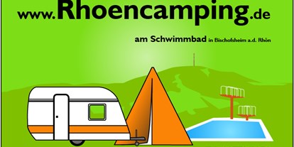Campingplätze - Auto am Stellplatz - Franken - Rhöncamping