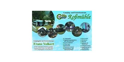 Campingplätze - Liegt am Fluss/Bach - Bayern - Campingplatz Rossmühle