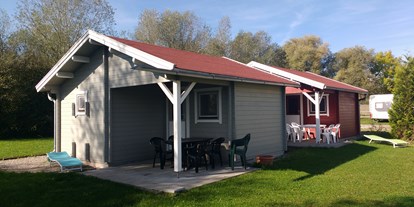 Campingplätze - Saisoncamping - Allgäu / Bayerisch Schwaben - große Hütten für bis zu 6 Personen - See Camping Günztal