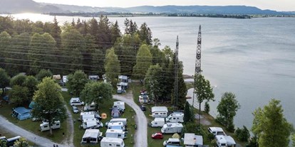 Campingplätze - Grillen mit Holzkohle möglich - Bayern - Campingplatz Renken am Kochelsee