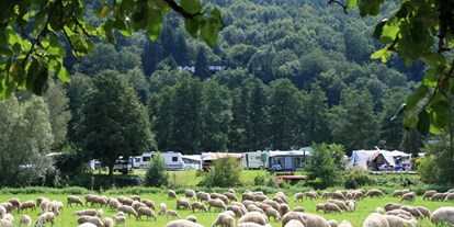 Campingplätze - Kinderspielplatz am Platz - Campingplatz Saaleinsel Gemünden