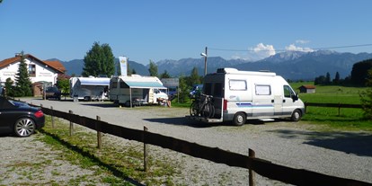Campingplätze - Reisemobilstellplatz vor der Schranke - Allgäu / Bayerisch Schwaben - Campingplatz Seewang