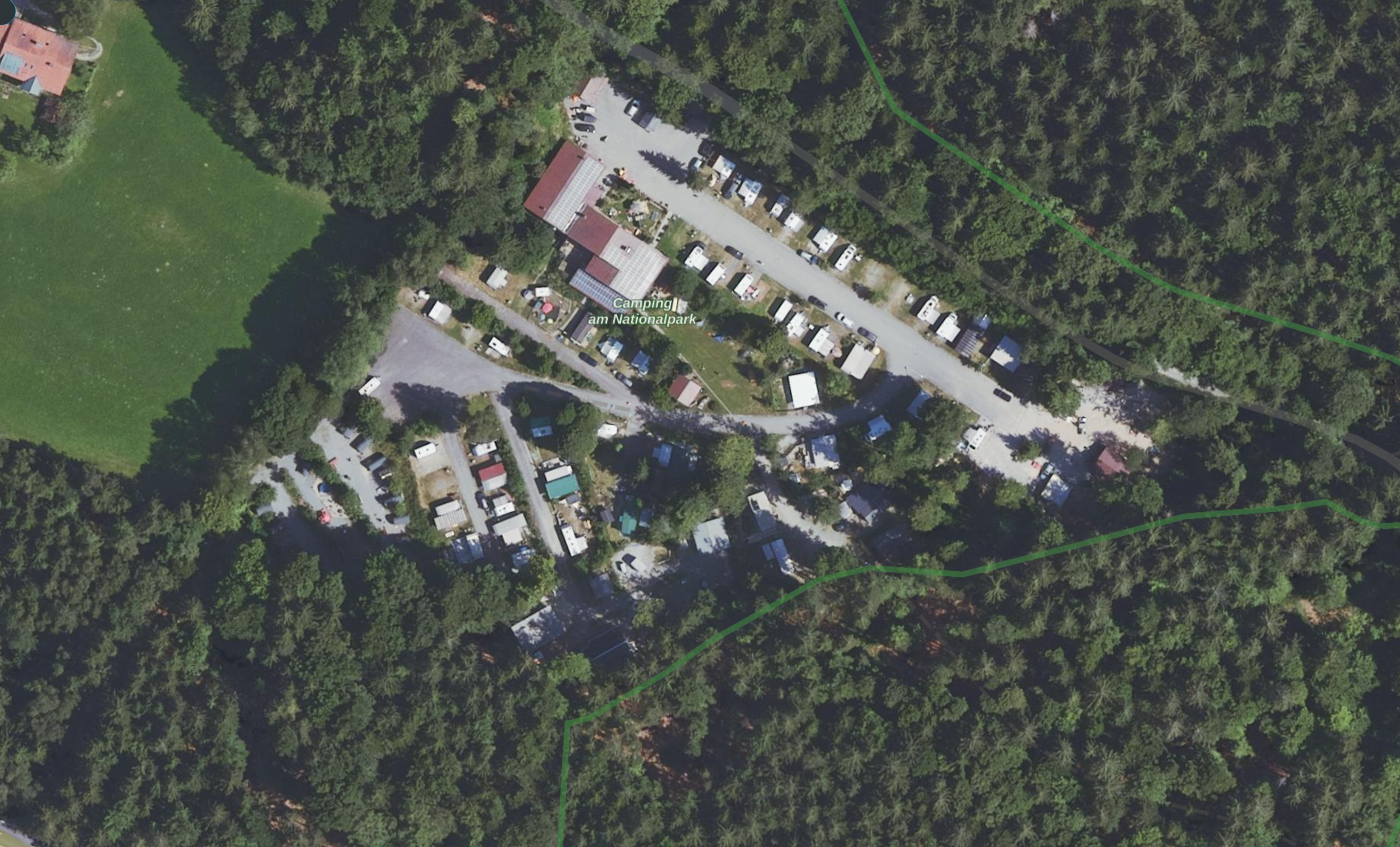 Campingplätze - Klassifizierung (z.B. Sterne): nicht klassifiziert - Übersichtsbild Natur und Camping am Nationalpark Campingplatz im Wald - Natur und Camping am Nationalpark