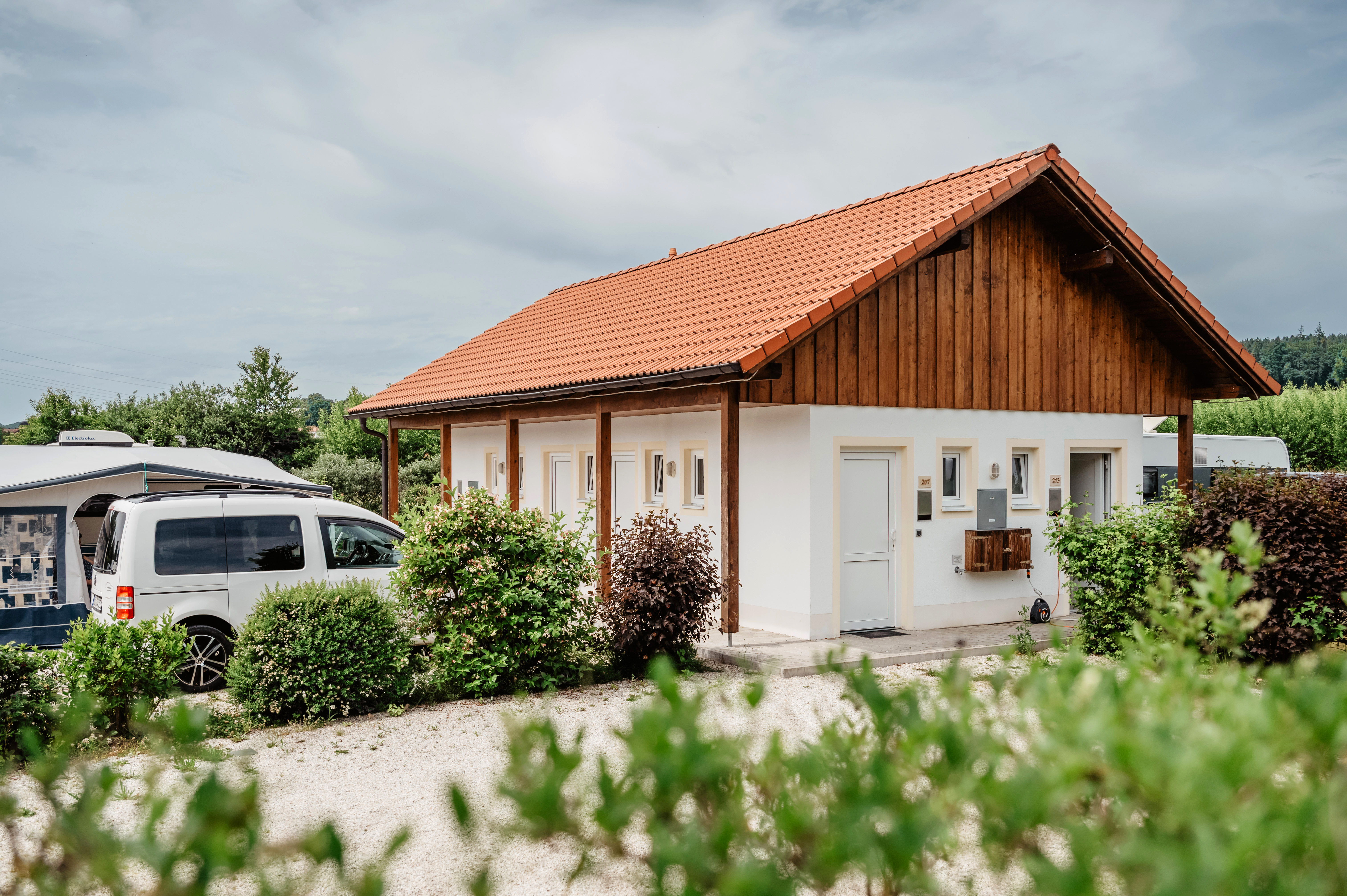 Campingplatz: Gutshofstellplätze mit eigenem Bad am Platz - Kur-Gutshof-Camping Arterhof