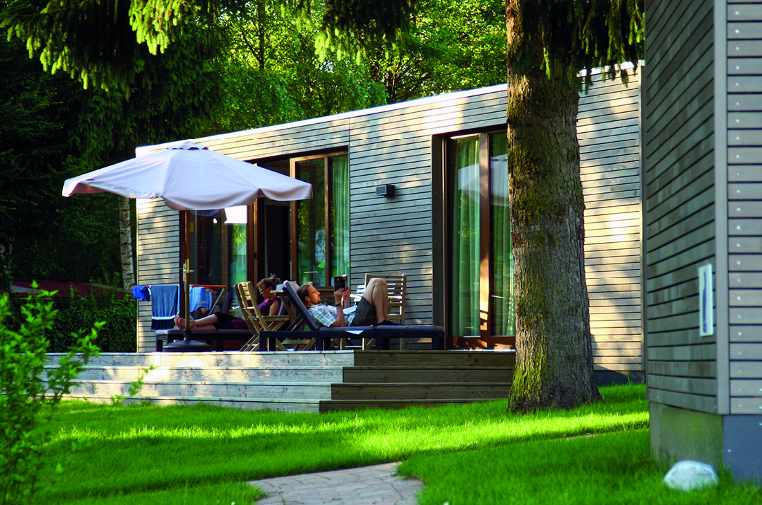 Campingplatz: Auch Mietunterkünfte stehen zur Verfügung. - Campingpark Gitzenweiler Hof