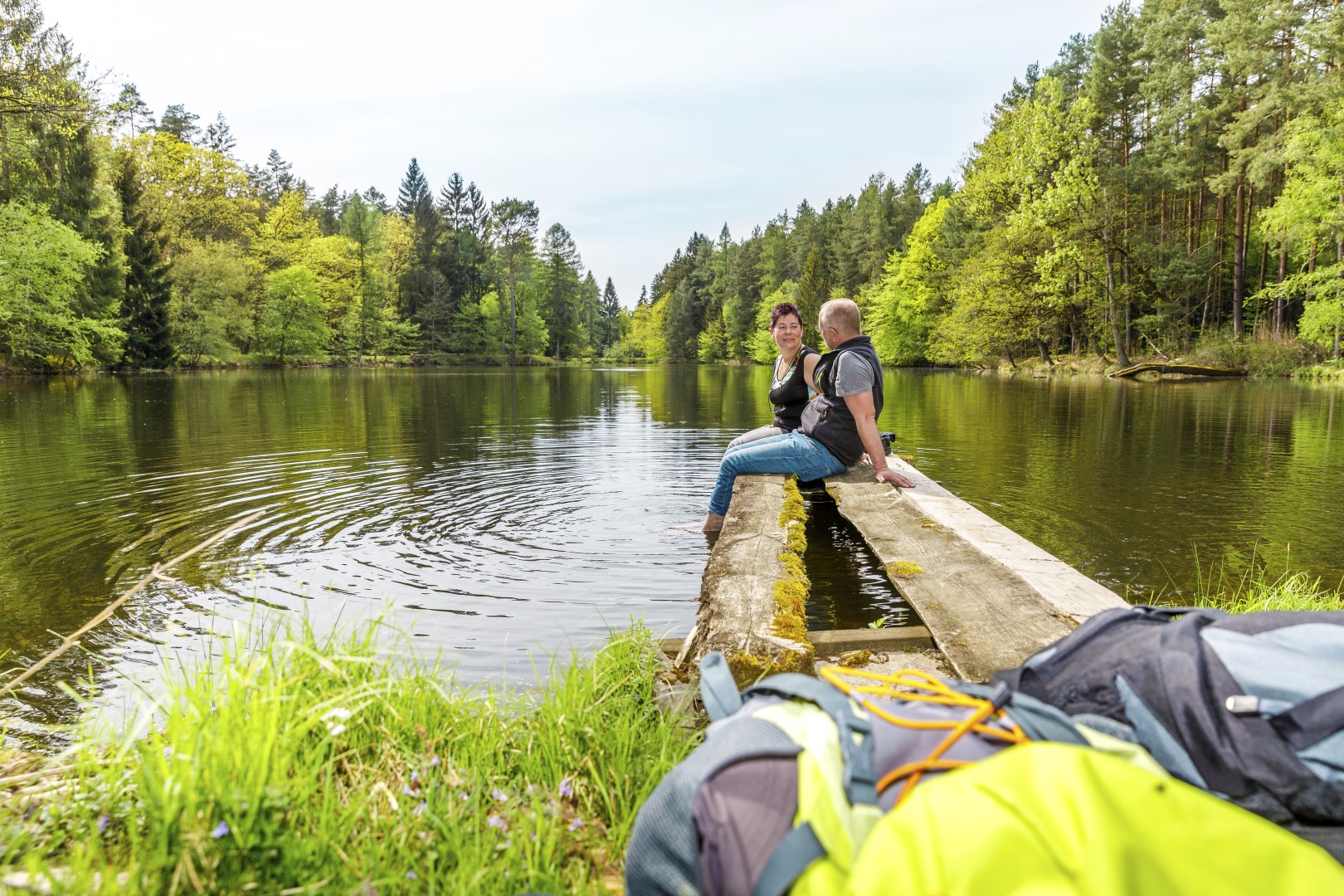 Campingplatz: Die nähere Umgebung kann gut zu Fuß oder mit dem Rad erkundet werden. - Camping Waldsee