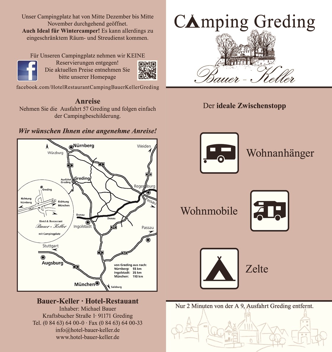 Campingplatz: Hotel, Restaurant & Camping Bauer-Keller