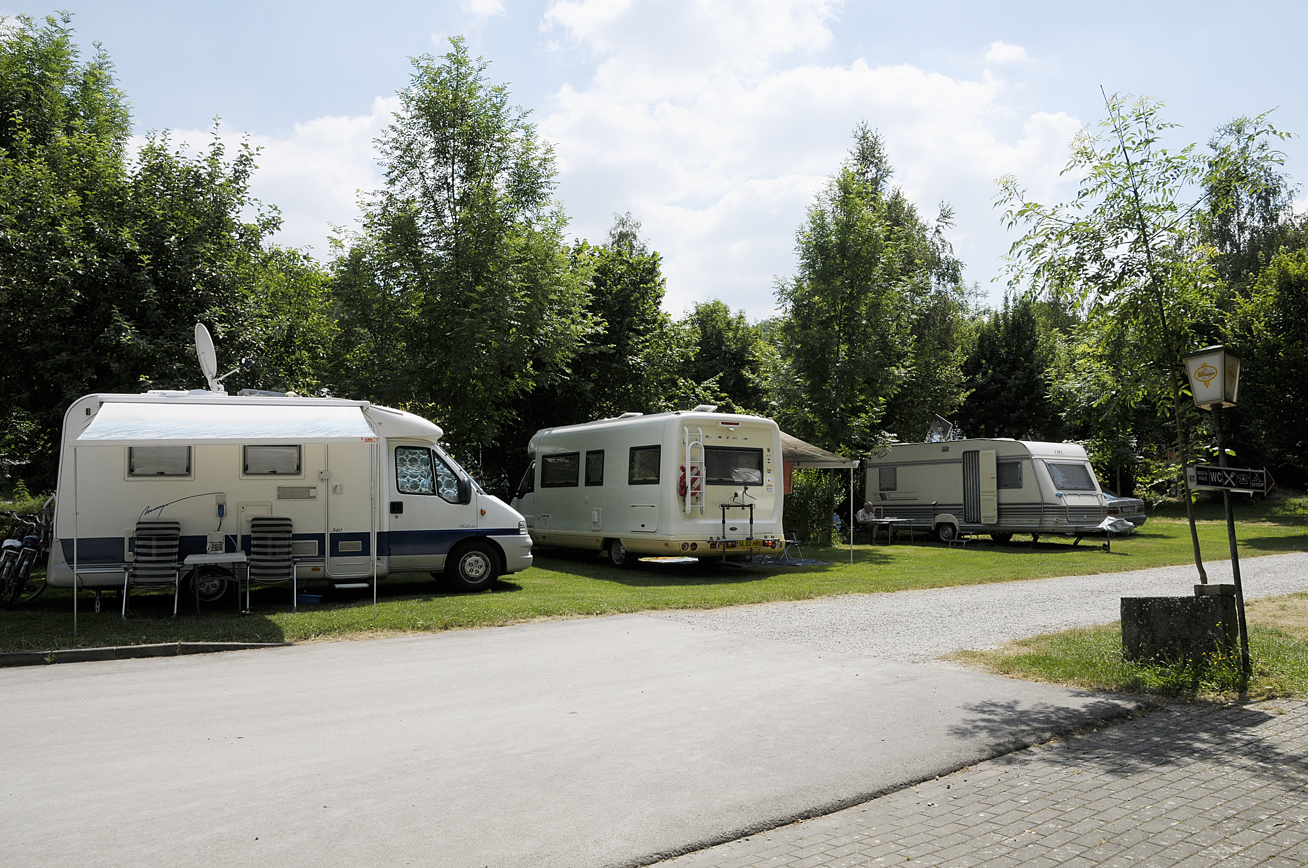 Campingplatz: Reihe A - Camping Tauberromantik