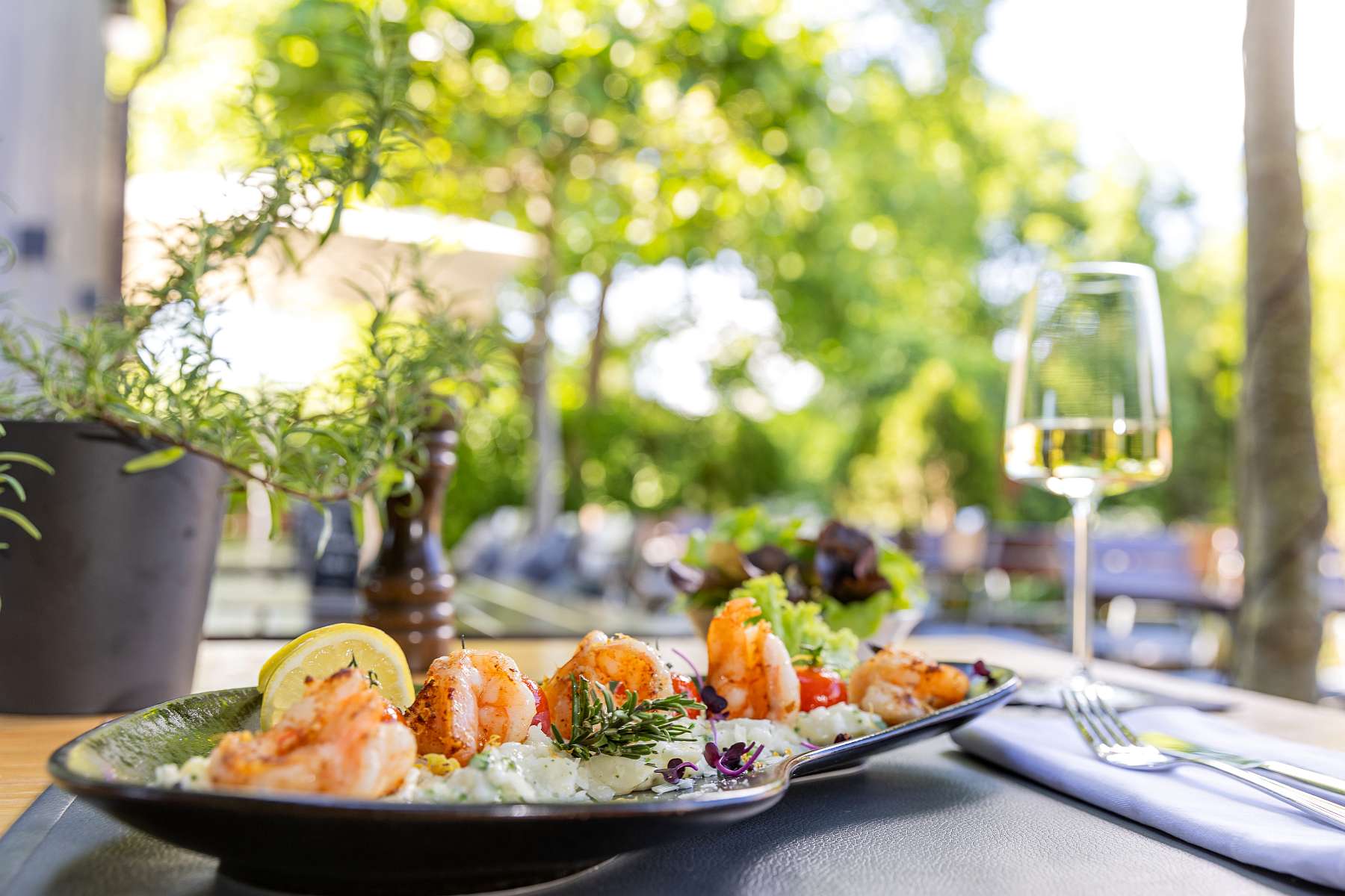 Campingplatz: Mediterrane Speisen gibt es im Maxwirt Restaurant - Kur- und Feriencamping Max 1