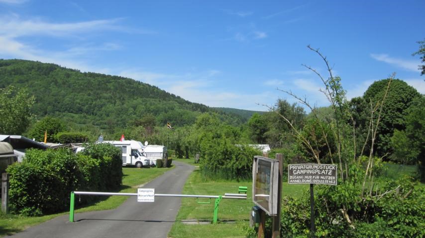 Campingplatz: Eingangsbereich ( keine Rezeption bitte Anrufen Tel 09194/9534 ) - Campingplatz Bieger