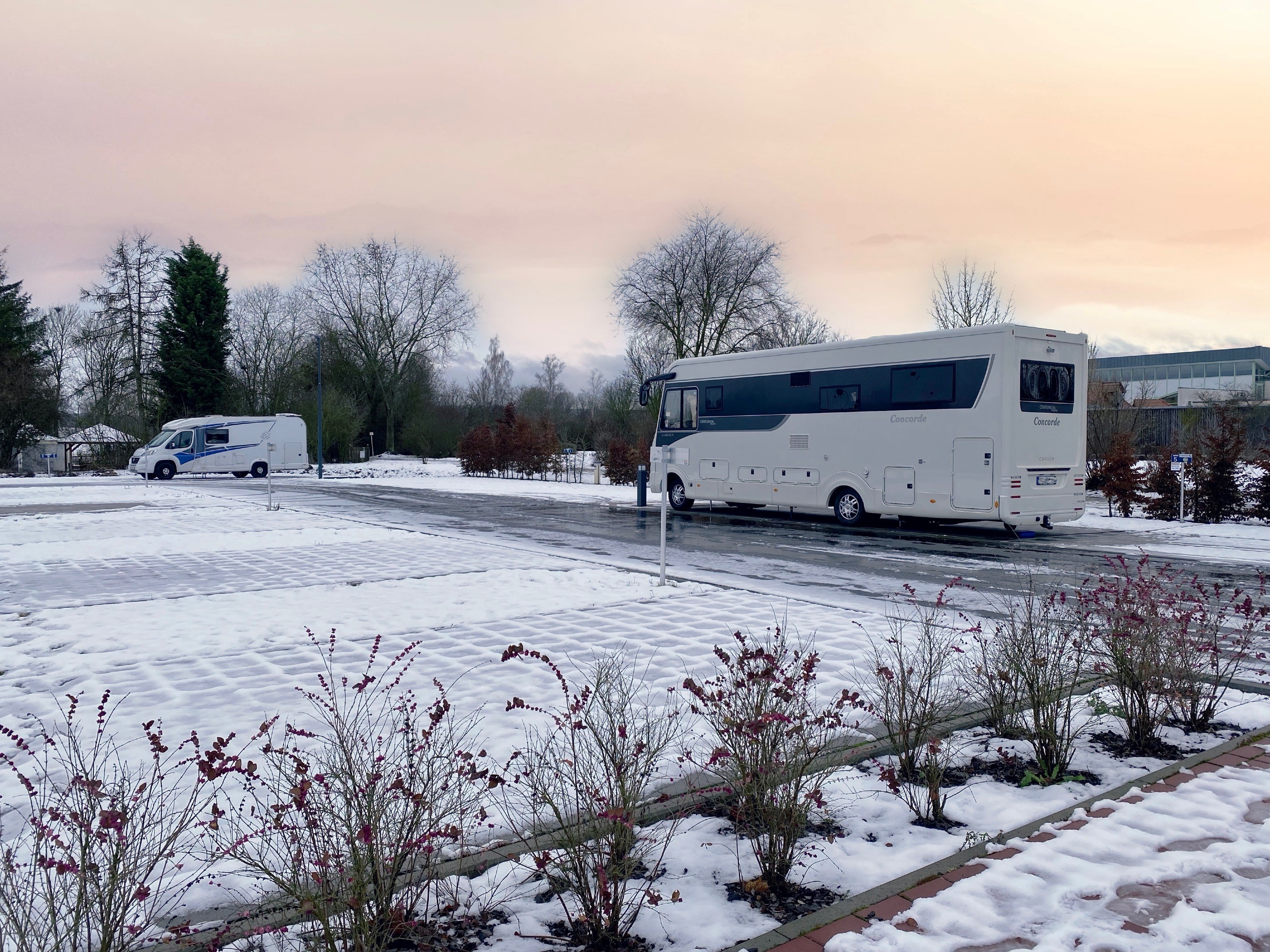 Campingplatz: Komfortplatz im Winter - Reisemobilstellplatz an der FrankenTherme Bad Königshofen