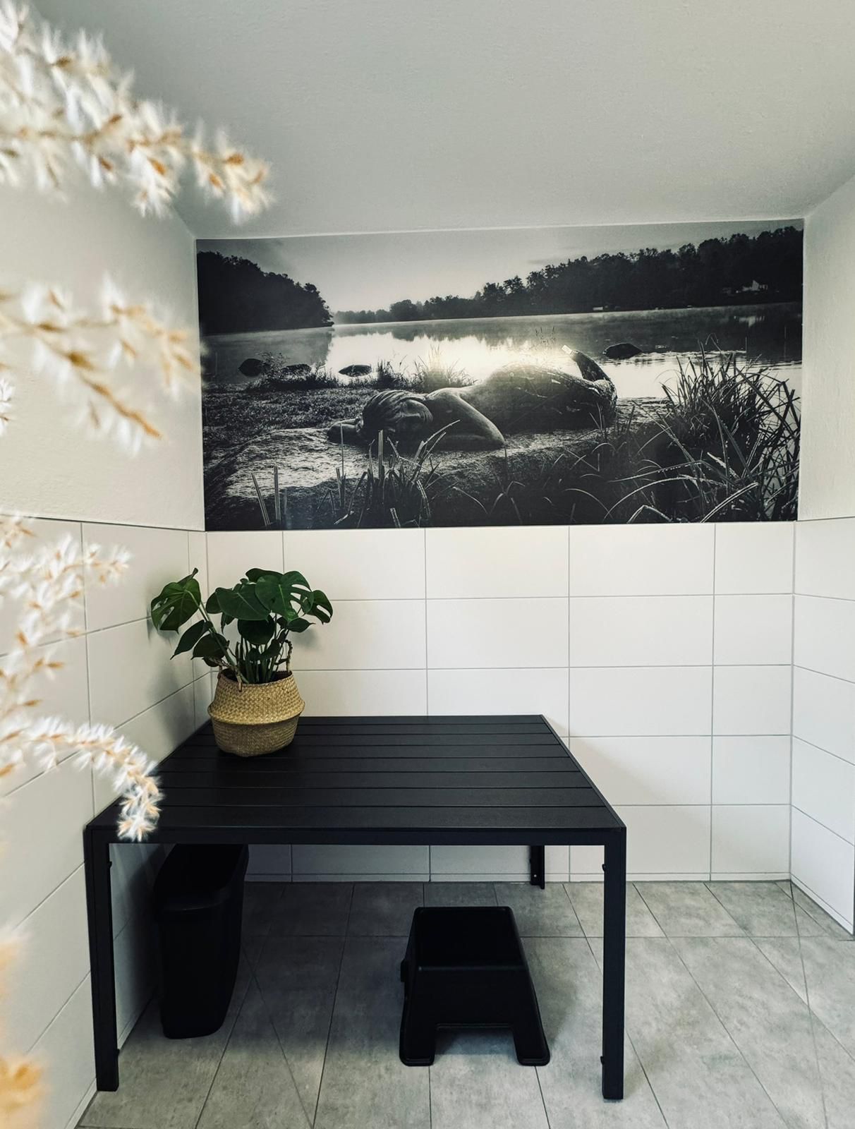 Campingplatz: Neu renovierter Spülraum mit Details zum Ort - Hammersee Camping